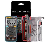 Multímetro Digital ZOYI ZT-102 rango automático 6000 recuentos AC/DC amperímetro voltímetro Ohm Hertz valores eficaces verdaderos probador medidor portátil 102