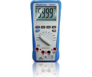 Multímetro True RMS, modelo P 2025 A de Peaktech, 1000 V AC/DC, 10 A AC/DC, con conexión USB