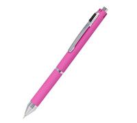 Multipen 4 en 1 | Bolígrafo y lápiz multifunción de metal | 3 x minas de bolígrafo en azul, negro y rojo, 1 x mina portaminas, incluye goma de borrar, color rosa