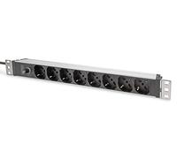 Digitus Regleta 19" 8 tomas 1U versión italiana 250VAC 50/60Hz 10A prefusible