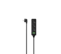 Hama Power Strip 3-FOLD Switch 1.4 M Black