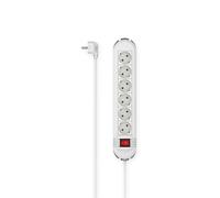 Hama Power Strip 6-FOLD Switch Wall Mounting 3 M White