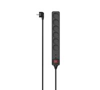 Hama Power Strip 6-FOLD Overvoltage Protection Switch 3 M Black