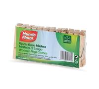 Mundo Floral Pinzas Madera Pack 24