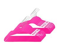 Mundo Home 20X Perchas de Terciopelo Fucsia para Ropa - Perchas con Ranura para Hombro y Gancho Giratorio 360º - Perchas para Pantalones, Camisa, Vestidos - Colgadores de Ropa Antideslizante