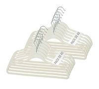 Mundo Home 40X Perchas de Terciopelo Beige para Ropa - Perchas con Ranura para Hombro y Gancho Giratorio 360º - Perchas para Pantalones, Camisa, Vestidos - Colgadores de Ropa Antideslizante