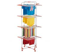 Mundo Home Tendedero Vertical Plegable 40M 4 Niveles con Ruedas 69.5×69.5×182cm - Tendedero de Pie Plegable de Aluminio para Interior y Exterior - Tenderetes de Ropa Plegables Ahorra Espacio y Tiempo