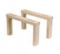 MUNDOCLIMA Soporte Nivelable 400 mm Altura 250 - Metal - Pintado Crema - Montaje en Pared - Accesorios Aire Acondicionado