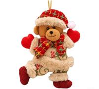 Muñeco Nieve Peluche Colgante 18cm Festivo(Little Bear) | tierno de Santa, tela para suave, para ideal para árbol, 18cm para compacto, color festivo