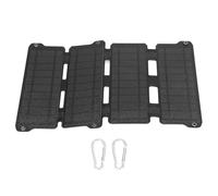 MUNEFE Panel de carga solar de 14 W 5 V, panel de carga plegable ETFE, cargador de alimentación USB dual de 14 W para camping, senderismo, viajes