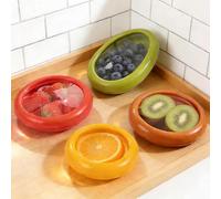 MUNTE 4 Piezas Tupper Silicona, Recipientes Silicona para Alimentos de ABS