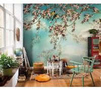 Mural De Papel Tapiz Botánico Verde Selva Foto Para Niños