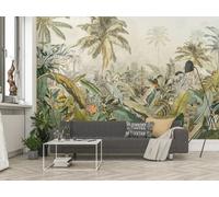 Mural De Papel Tapiz Botánico Verde Selva Foto Para Niños Arte De Pared