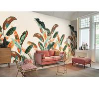 Mural papel liso limpieza con paño húmedo naturaleza etnic palmeras 485943 multicolor 400 x 300 cm rasch