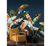 Mural papel liso limpieza con paño húmedo naturaleza etnic palmeras 485950 multicolor 400 x 300 cm rasch