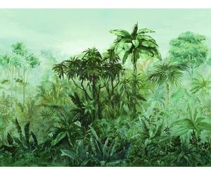 Mural papel liso limpieza con paño húmedo naturaleza etnic palmeras 486025 multicolor 400 x 300 cm rasch
