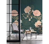 Mural papel liso limpieza con paño húmedo naturaleza new garden flores 200 x 300 cm rasch