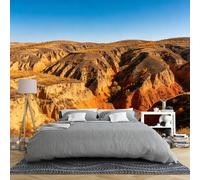 Murales Decorativos Pared Papel Pintado Mural No Tejido De 450 × 315 Cm Paisaje Panorámico 3D Del Cañón Dorado Decoración De Pared De Montaña Y Naturaleza Para Dormitorio Sala De Estar Oficina