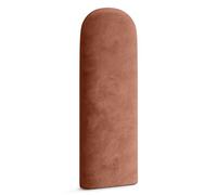 Muralo Panel de Pared Tapizado Ovalado de Terciopelo - 30x80 cm, Rosa Palo