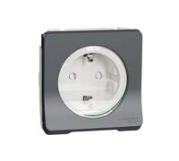 Mureva Styl - PC 2P + T Schuko - composable - IP55 - IK08 - Conexión para coche - gris