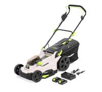 Murray Cortacésped Inalámbrico 2x20V Li-Ion con Motor de Inducción 2900 RPM MU-BAT-LM43-KIT - Ancho de Corte 43 cm, Recogedor de Césped de 50L, 6 Niveles - Mulching, Trasera, Recogedor