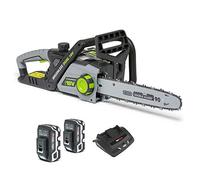 Murray IQ18DCSK Dual 18V Lithium-Ion 35cm Kit Motosierra sin Cuerda, Powered by Briggs & Stratton, 36V 1200W Motor sin cepillos, 2x5Ah batería y Cargador incluído, 1697225, 18V Motosierra