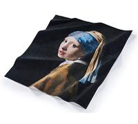 Musearta BT-JV-GE-V424283 - Toalla de Playa Unisex con diseño de niña con un Anillo de Perlas del Artista Johannes Vermeer de algodón en el tamaño 144 x 180 cm