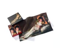 Musearta Juego de 2 Toallas Unisex para Invitados con diseño de La Maja Vestida del Artista Francisco de Goya de algodón en el tamaño 40 x 60 cm, GT2-FG-MV-V433093