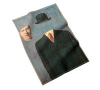 MuseARTa Paño de Cocina de algodón con la Pintura The Pilgrim del Artista René Magritte en el tamaño 40 x 60 cm, KT-RM-TP