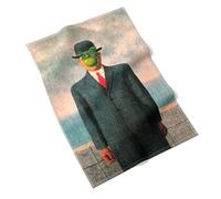 MuseARTa Paño de Cocina de algodón con la Pintura The Son of Man del Artista René Magritte en el tamaño 40 x 60 cm, KT-RM-SM