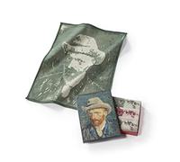 Musearta TT-VG-SH-10-V424206 - Juego de 3 Toallas de Cocina Unisex con diseño de autoretrato con Sombrero de Felt Gris del Artista Vincent Van Gogh de algodón en el tamaño 50 x 70 cm, 50 x 70 cm