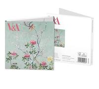 Museos y galerías de Marketing. Victoria and Albert Museum 123 x 123 mm chino diseño de flores tipo Cartera de tarjetas con sobre (Pack de 8)
