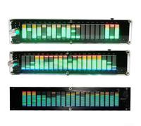 Música LED para analizador de espectro, medidor VU, pantalla de audio con visualizador de 20 segmentos para dsp EQ 20 segmentos, sistema de hogar y coche, 250 x 50 mm (sin DSP)