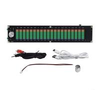Música para analizador SPECTRUM con 15 bandas para DSP EQ, medidor de nivel de audio LED, caja acrílica, alimentado por USB para estudio en casa y decoración de escritorio