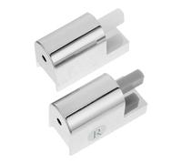 MUSISALY Bisagras de Asiento de Inodoro de Cierre Lento Cuadradas de Abs Amortiguador Avanzado y Diseño Plata para Accesorios de Baño y Hoteles