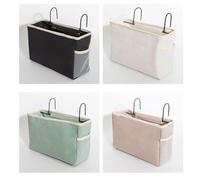 MUSISALY Bolsa de Almacenamiento de Lona para Colgar en Cama Compartimentos Múltiples y Gran Capacidad para Dormitorio y Hospital