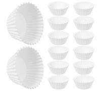 MUSISALY Capacillos de Papel Diseño Sencillo y Apariencia Delicada para Cupcakes Blancos 1000 Piezas Moldes Desechables para Hornear Ideales para Fiestas y Repostería