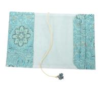 MUSISALY Funda de Libro de Tela, Protectores de Libros, A5 Ajustable, Color Verde Claro, Antiarañazos y Ligero, para Cuadernos y Colección Personal en Galerías