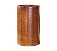 MUSISALY Porta Palillos de Madera Maciza Redondo Color Café para Cocina