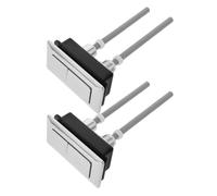 MUSISALY Pulsador de Cisterna Rectangular Color Aleatorio 2 Piezas de Abs Botón de Doble Descarga, Diseño Adaptable y Fácil Reemplazo para Control del Agua para Inodoro