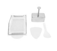 Musubi Press Sushi Rice Molding Egg Cutter Set Suministros de cocina Kit completo para hacer bolas de arroz de acero inoxidable para el hogar restaurantes Fácil de usar Apto para