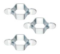 MUU Juego de llaves universales desmontables para manguera, 3 pares de llaves de fontanero reutilizables con llave hueca hexagonal para tuberías de agua de baño, llave de grifo para espacios reducidos