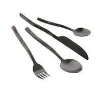 MUUBS Cubertería Uta 16 piezas Matt black