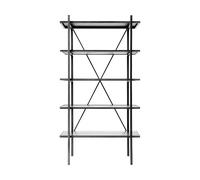MUUBS Estantería de suelo Austin 90x160 cm Negro