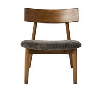 MUUBS Tetra lounge chair Tela color granito-roble aceitado oscuro