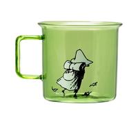 Muurla Taza de vidrio Snufkin 35 cl verde