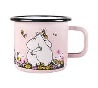 Muurla Taza esmaltada Mumin abrazo 37 cl Rosa