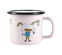 Muurla Taza esmaltada Pippi and the horse 1.5 dl Light pink