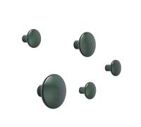 Muuto 5 Colgadores The Dots. metal Dark green