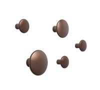 Muuto 5 Colgadores The Dots. metal Umber